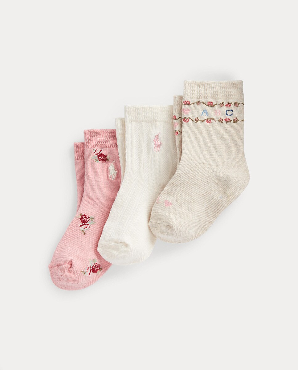 Lot de 3 paires de chaussettes avec Polo Bear