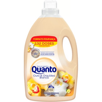 Amaciador para a Roupa Ouro e Orquídea Branca embalagem 132 doses - Quanto