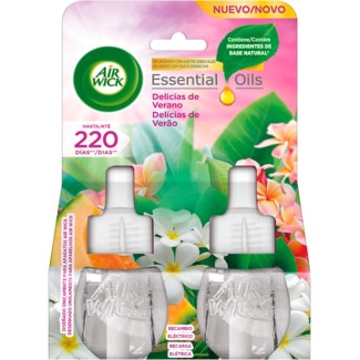Ambientador Eléctrico Delícias de Verão Recarga 2x 19 ml embalagem 38 ml - Air Wick