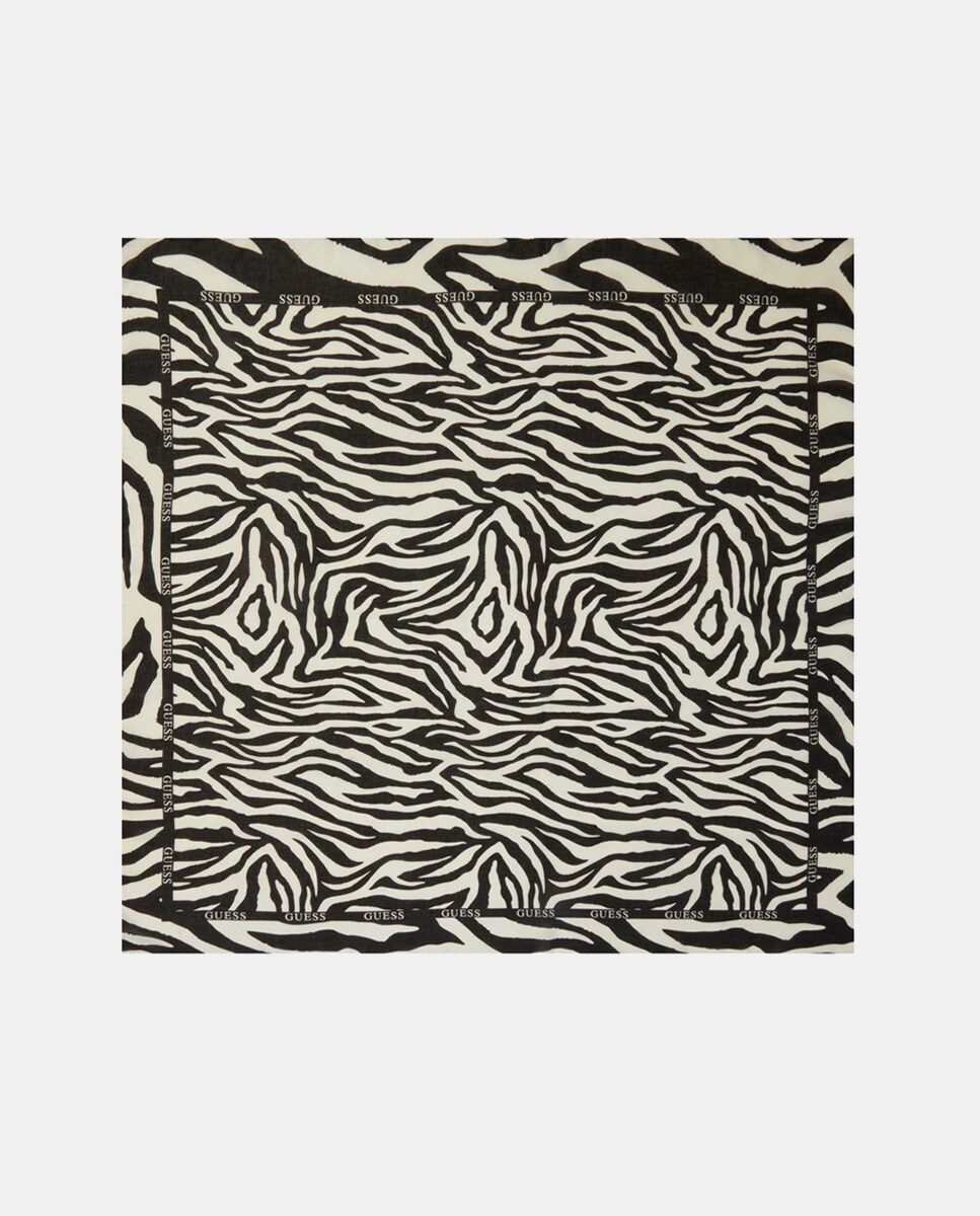 Foulard fin animal print