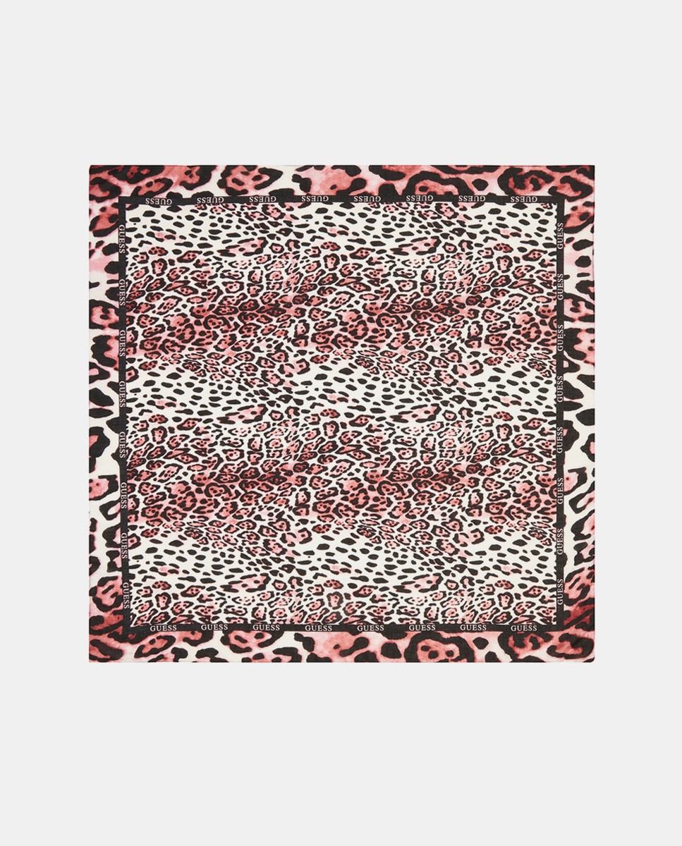 Foulard fin animal print