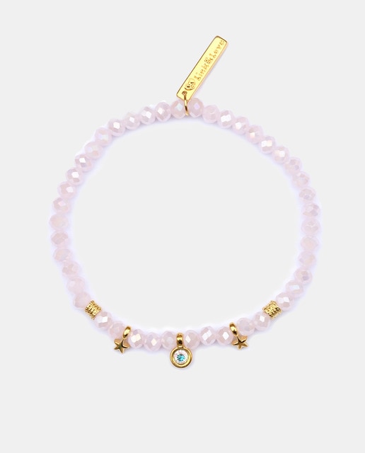 Imagen 0 de Pulsera elástica con cristal rosa