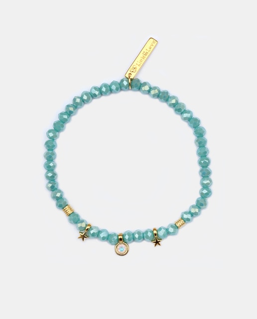 Imagen 0 de Pulsera elástica con cristal verde