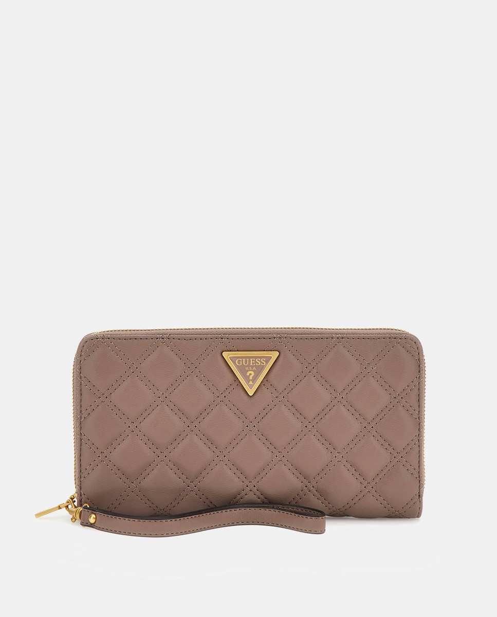 Pochette moyenne matelassée zippée