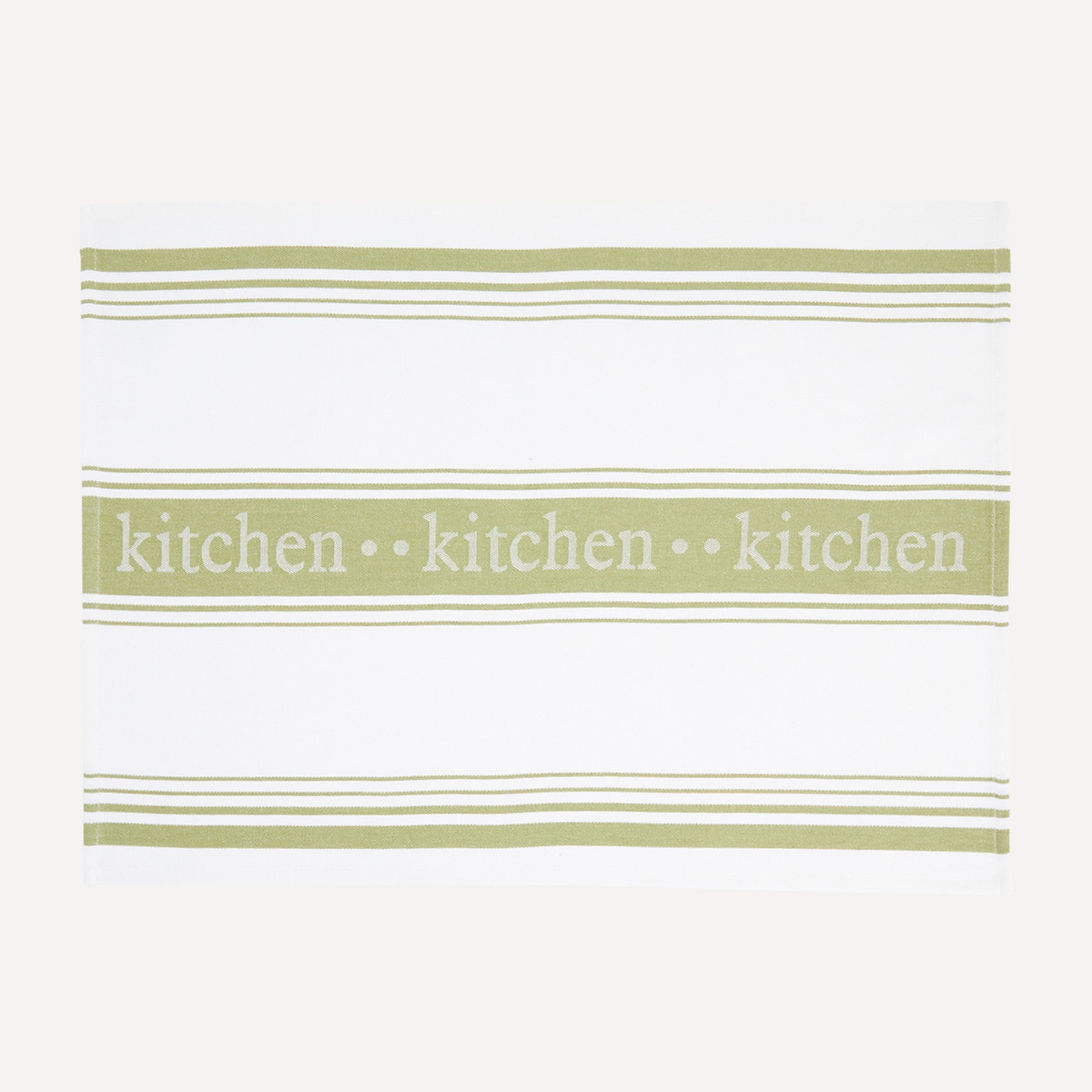 Conjunto de 2 Panos de Cozinha de Algodão Kitsail Verde-2