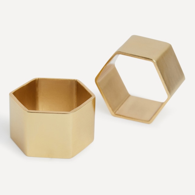 Imagem 0 de Conjunto de 2 Porta-Guardanapos de Alumínio Hexa