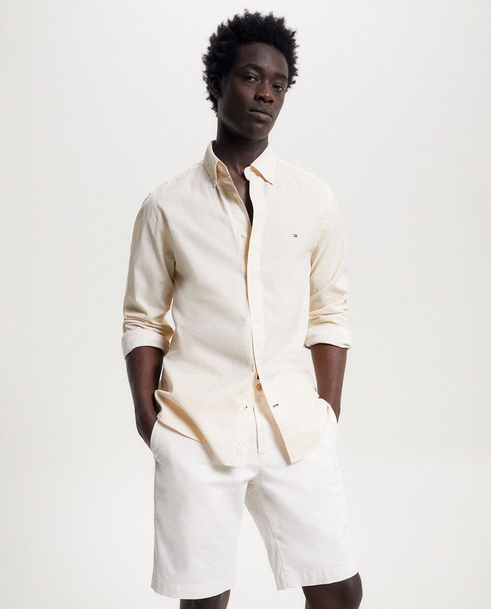 Chemise regular fit à manches longues