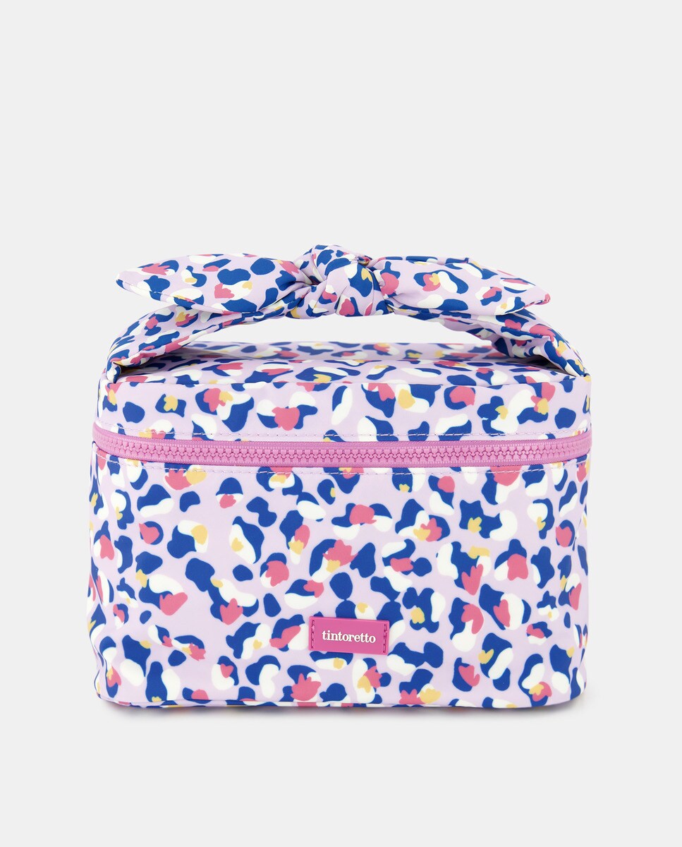Trousse lilas animal print