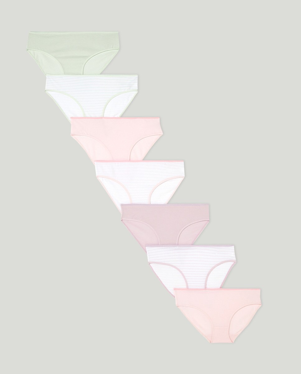 Lot de 7 culottes unies