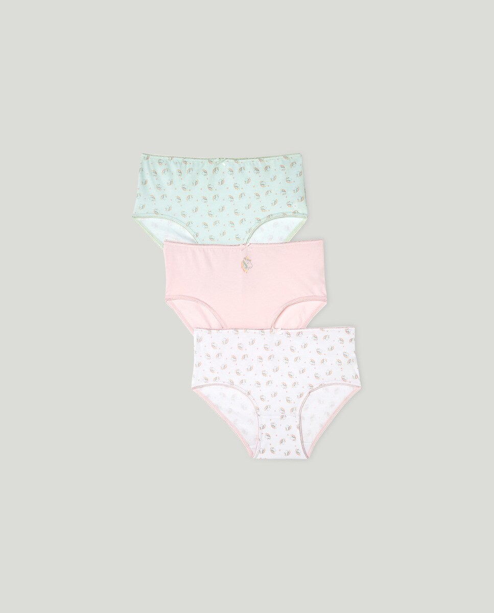 Lot de 3 culottes imprimé licornes