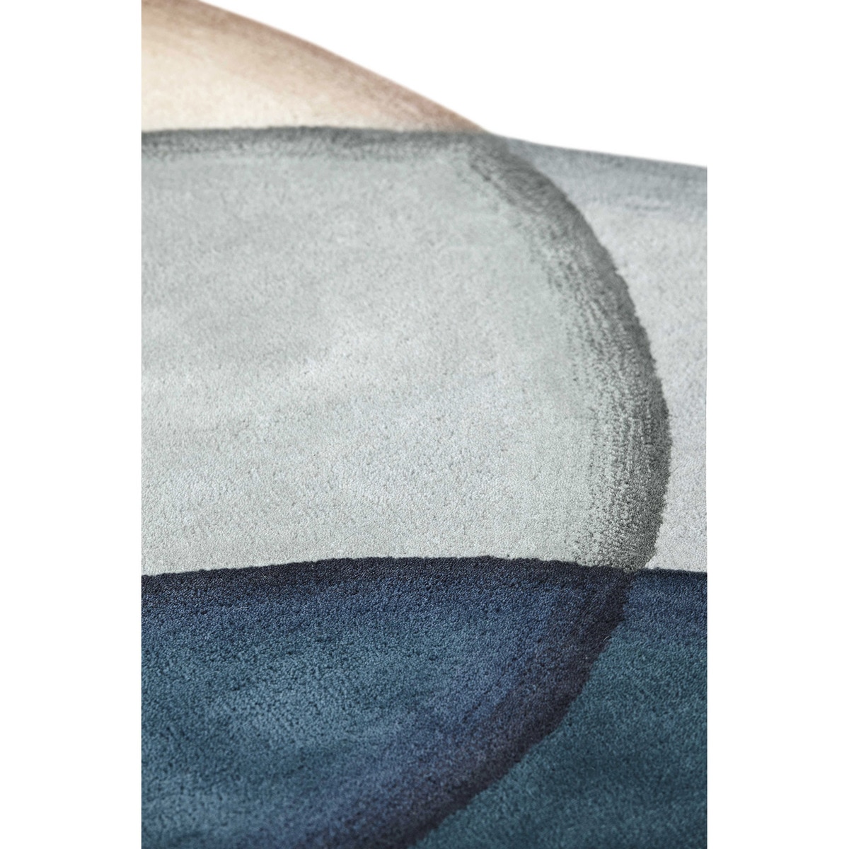 Tapete Feito à Mão Crystal Azul-3