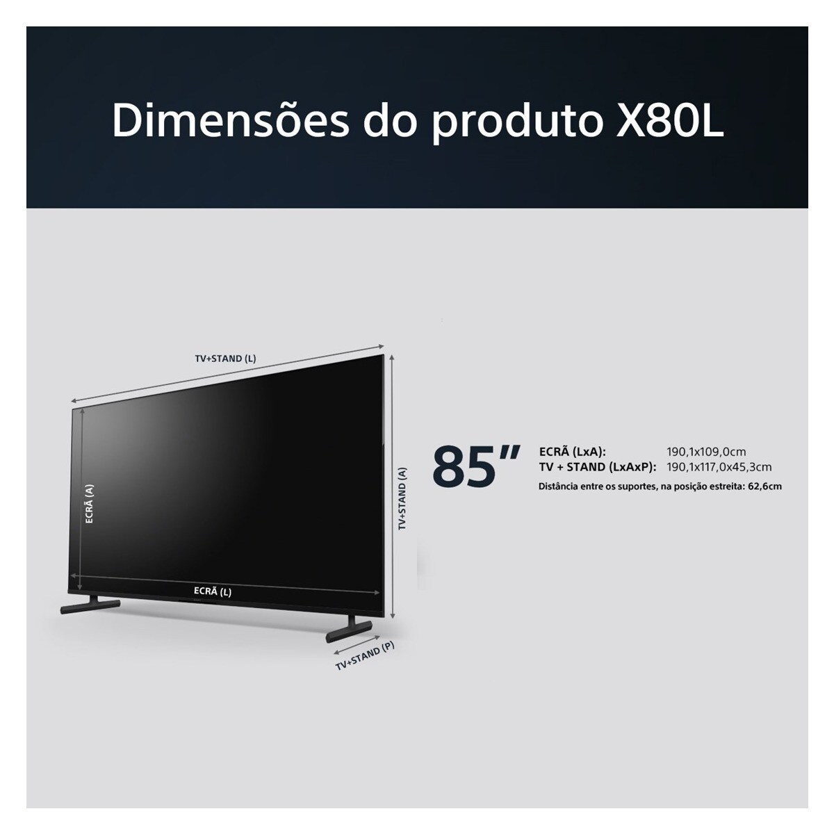 TV Sony BRAVIA LED 85" (215 cm) KD-85X80L UHD 4K HDR, Smart TV, Google TV 11