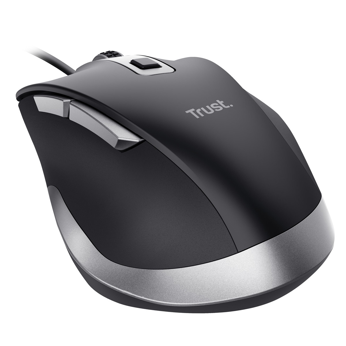 Ratón con cable ergonómico Trust Fyda Eco negro Negro-4