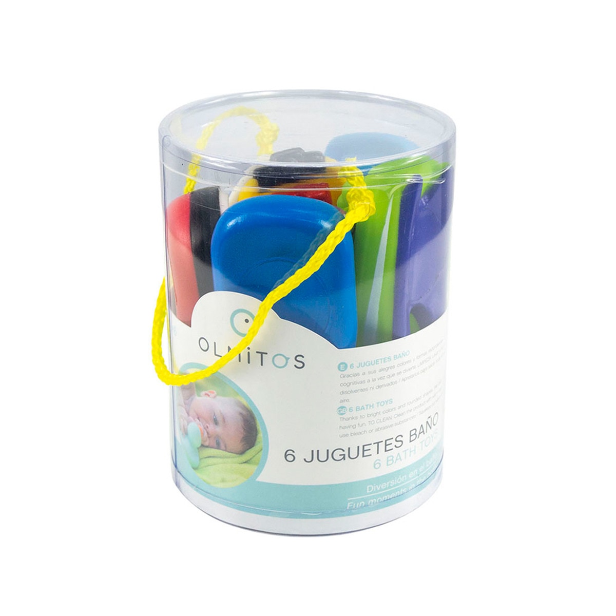 Bote con 6 juguetes de baño de barcos Olmitos Multicolor-4