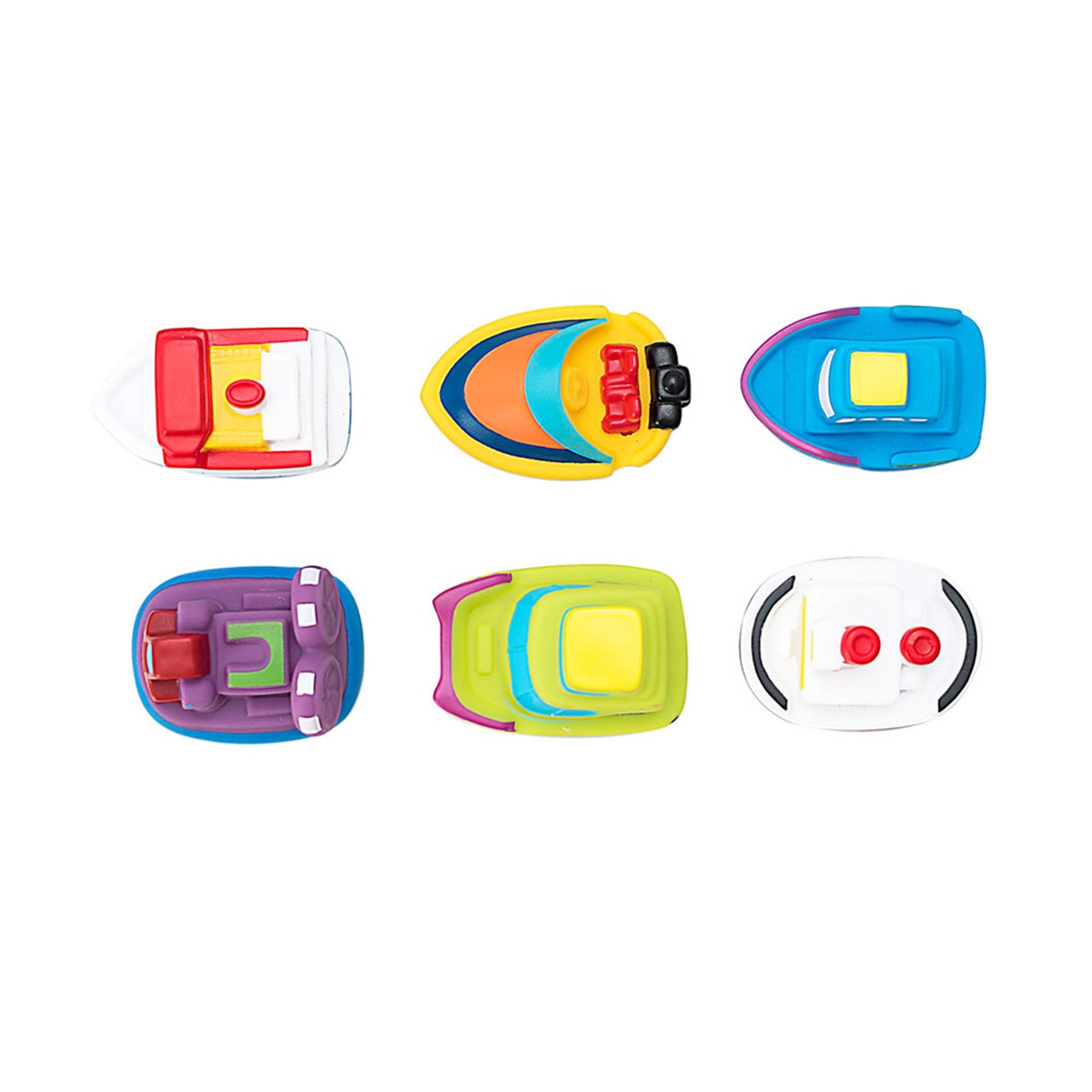 Bote con 6 juguetes de baño de barcos Olmitos Multicolor-3