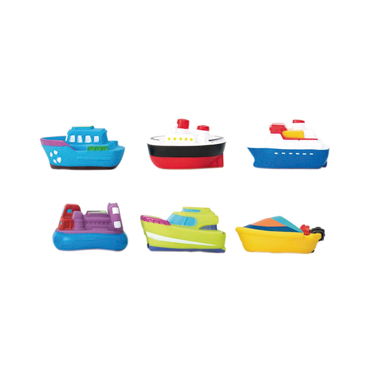 Bote con 6 juguetes de baño de barcos Olmitos Multicolor-2