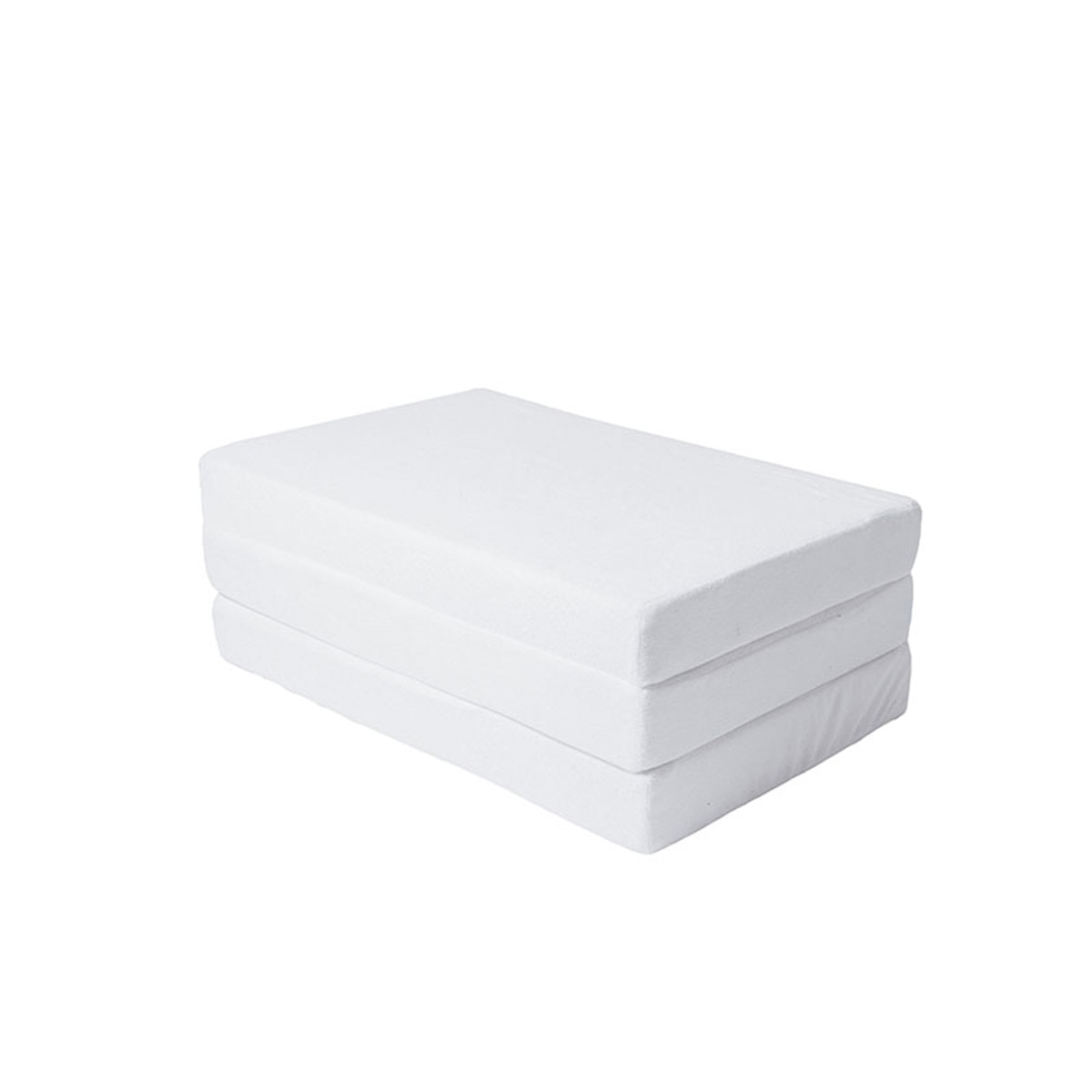 Colchón Olmitos de rizo plegable Blanco-3