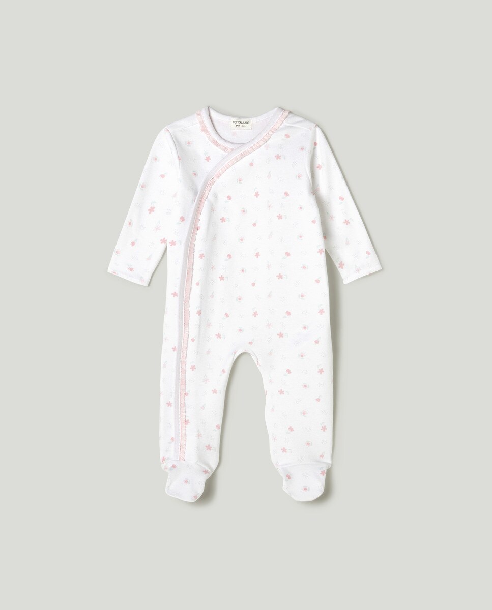 Grenouillère à petites fleurs