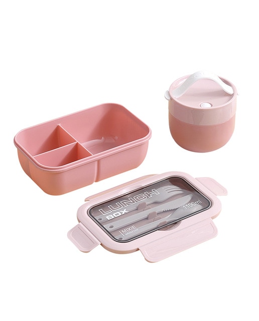 Imagen 0 de Fiambrera hermética apilable para guardar alimentos, de 1100 ml.