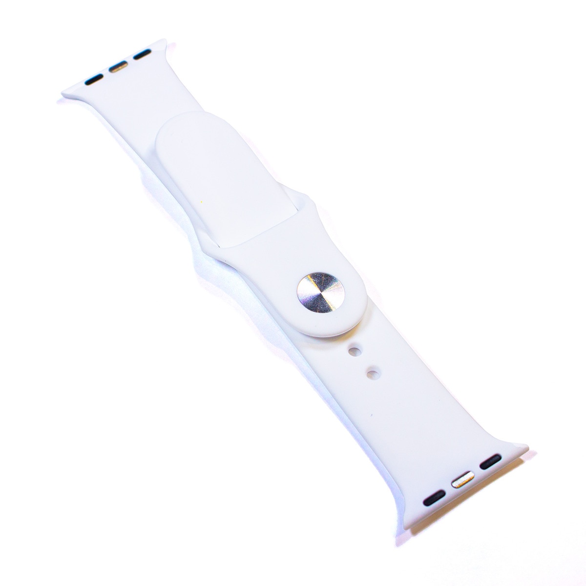 Correa de silicona Friendly License compatible Apple Watch 42/44/45 mm Blanco Blanco-2