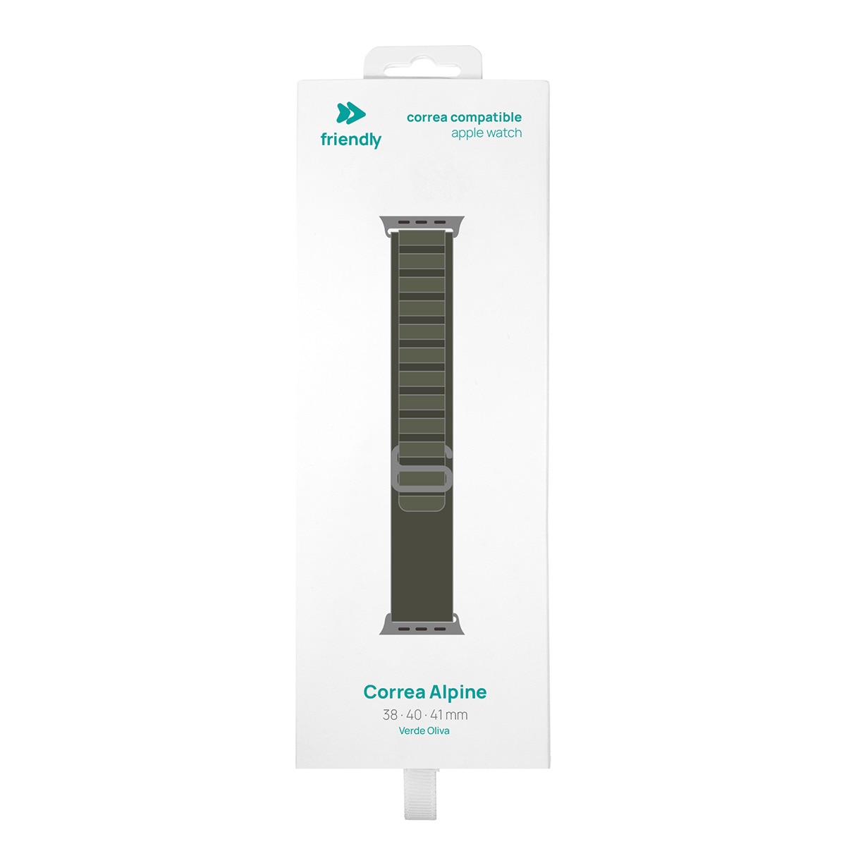 Correa nylon Friendly License Alpine compatible AppleWatch 38/40/41 mm Verde Oliva Verde Oliva-4
