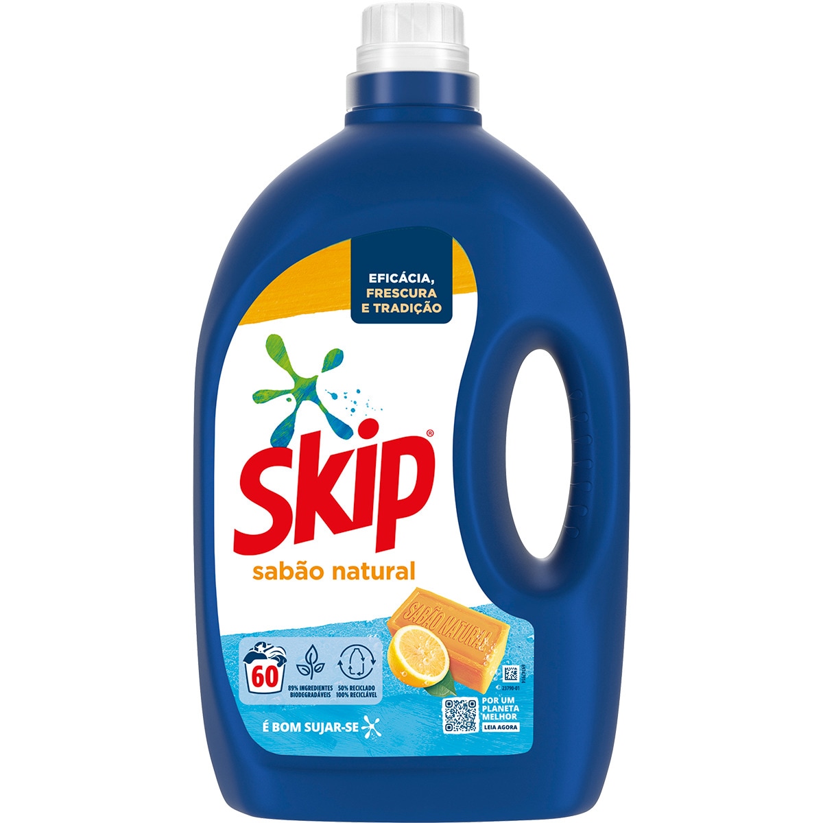 Detergente Líquido para Máquina de Roupa Sabão Natural embalagem 60 doses