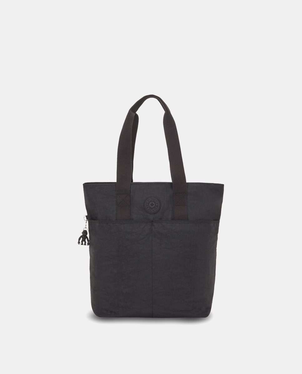 Mala Tipo Tote Grande com Compartimento para Portátil - Preto Preto-1