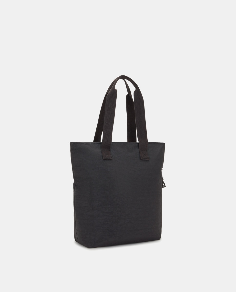 Mala Tipo Tote Grande com Compartimento para Portátil - Preto Preto-2