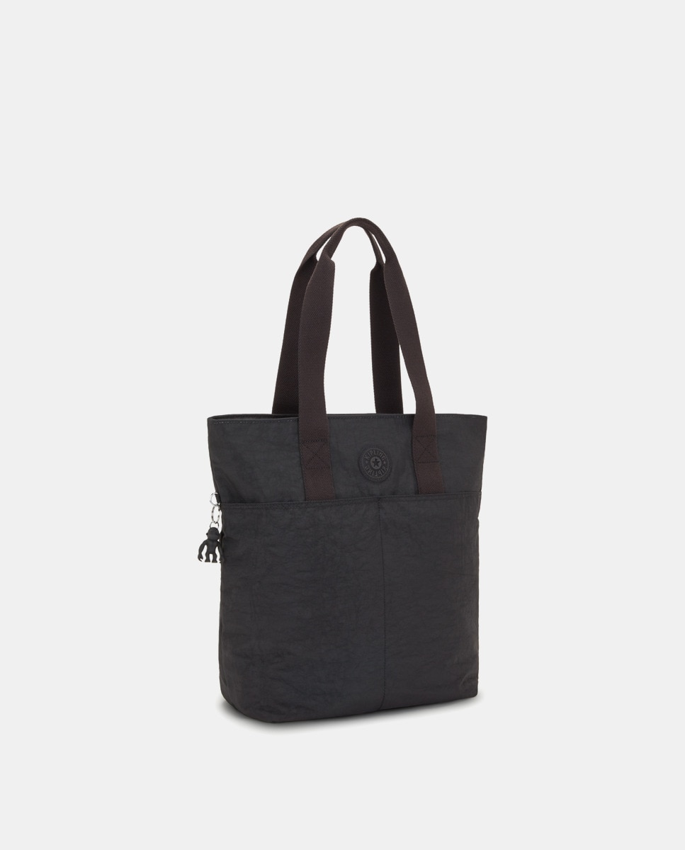 Mala Tipo Tote Grande com Compartimento para Portátil - Preto Preto-4