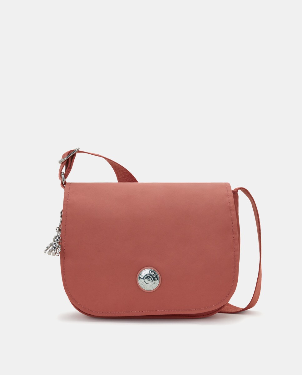 Sac à bandoulière moyen à rabat en matières recyclées