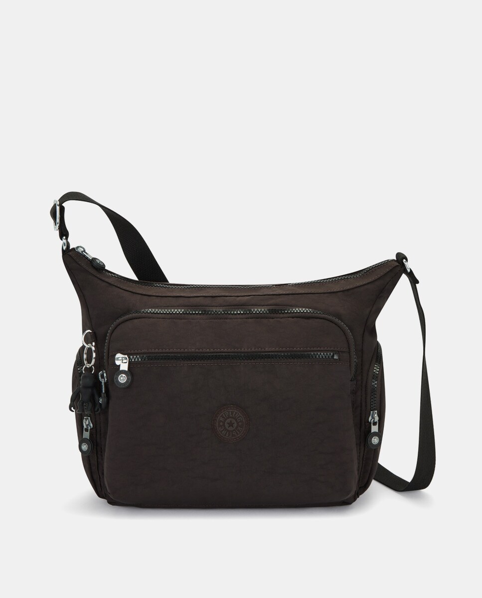 Sac à bandoulière moyen Gabbie zippé foncé