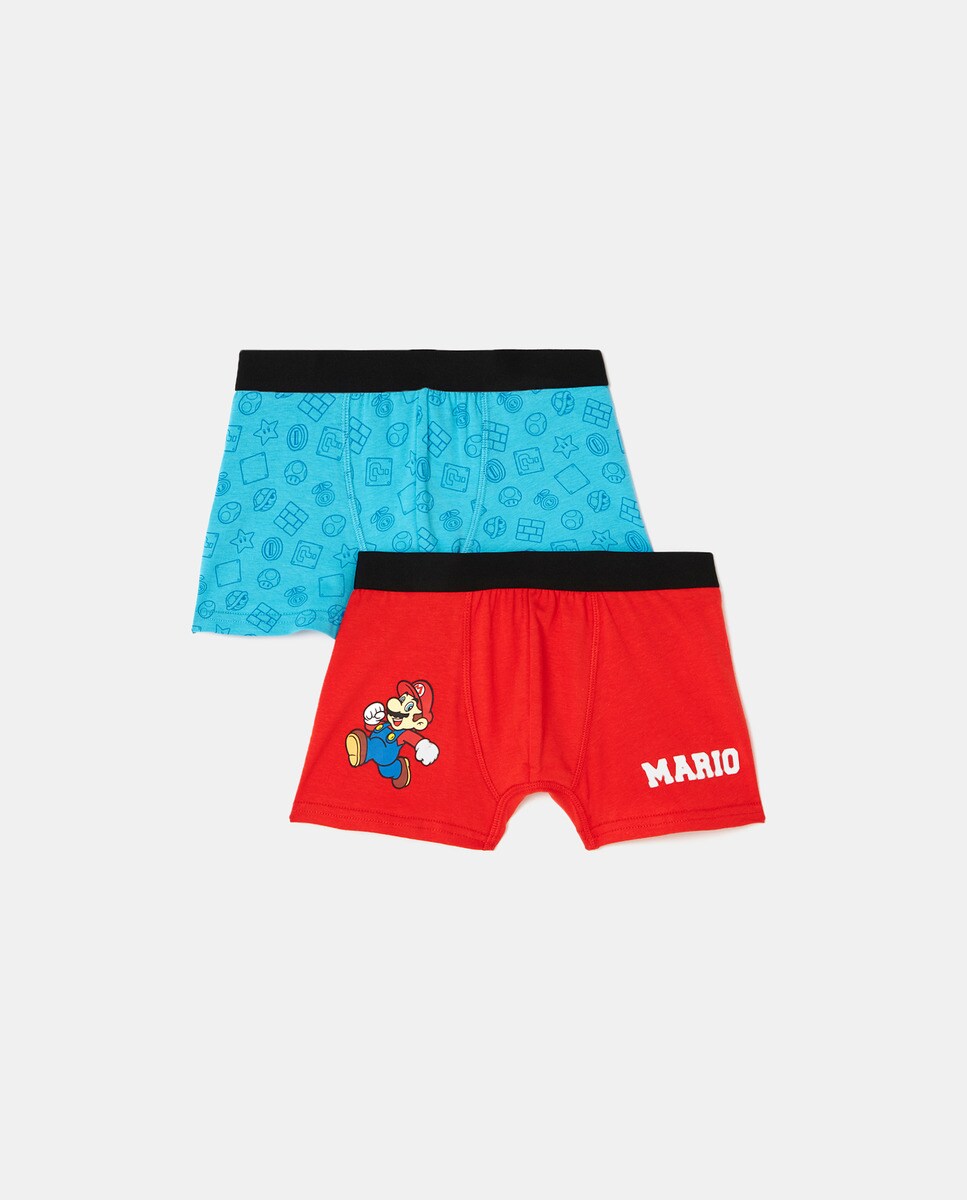 Lot de deux boxers imprimé Mario Bross