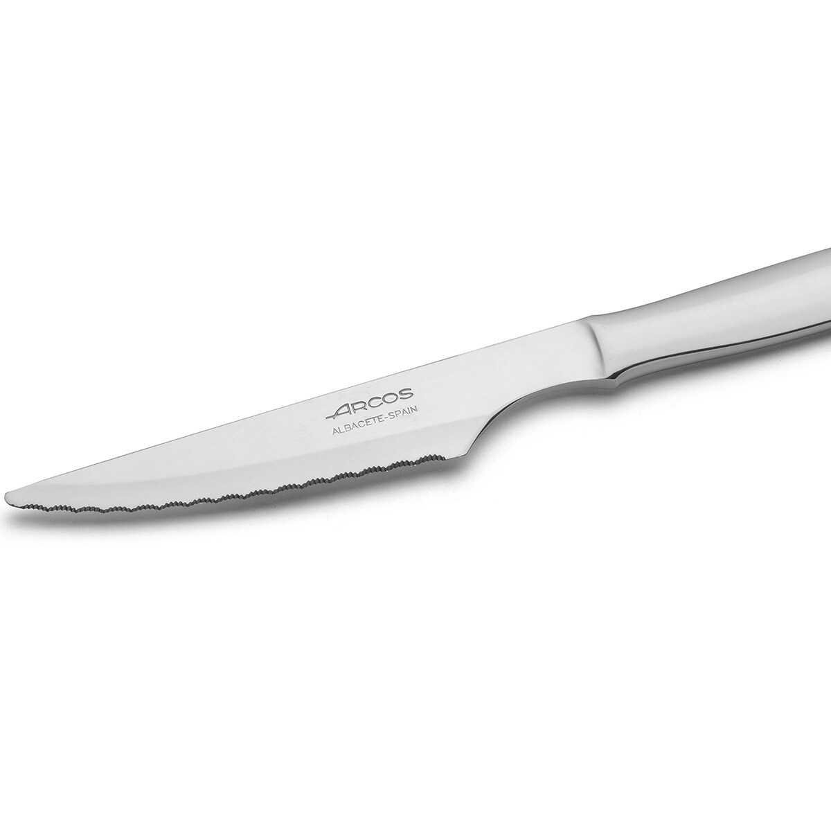 Cuchillo chuletero Monoblock Perlado Arcos Acero-2