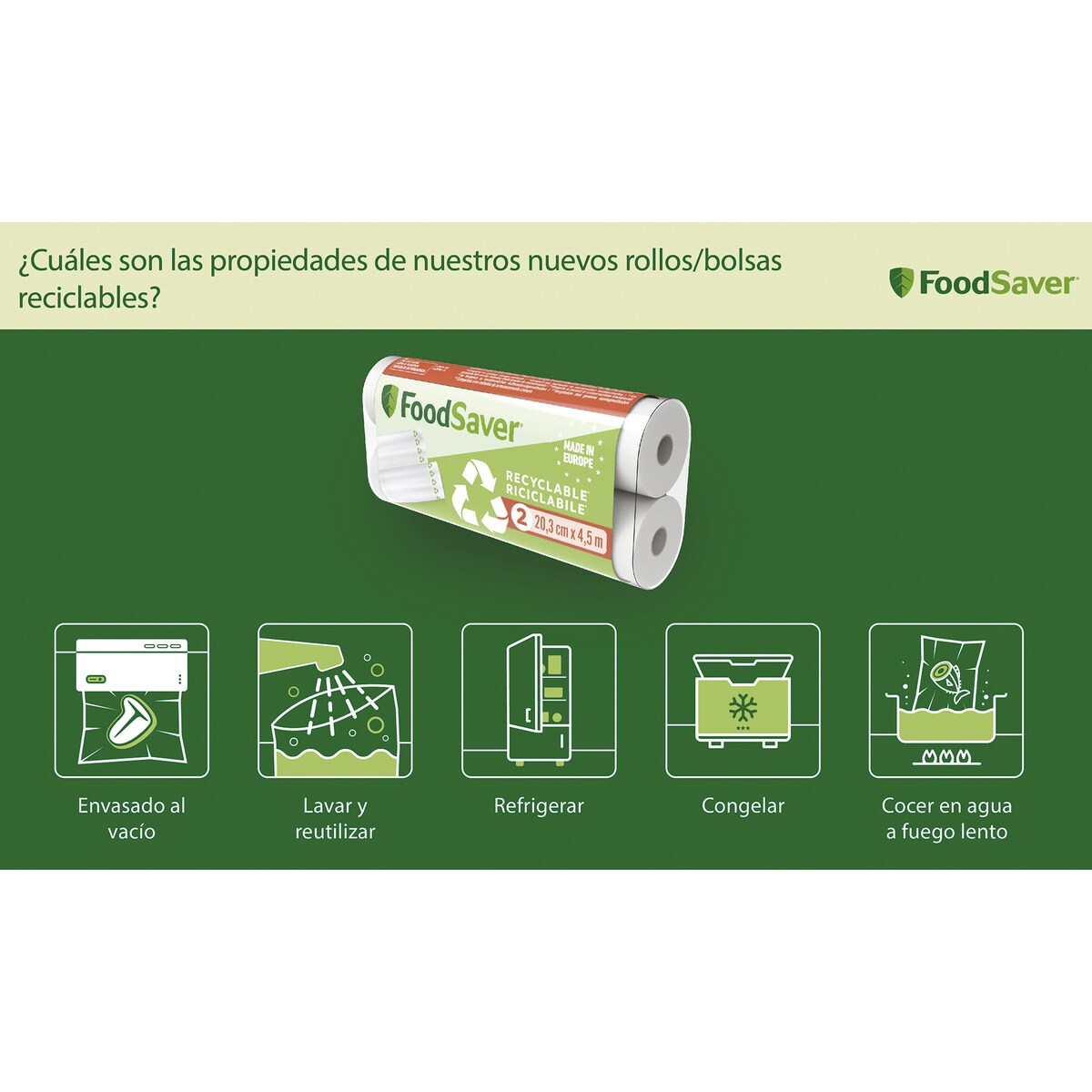 Bolsas de envasado FoodSaver FSBE4802X-01 6