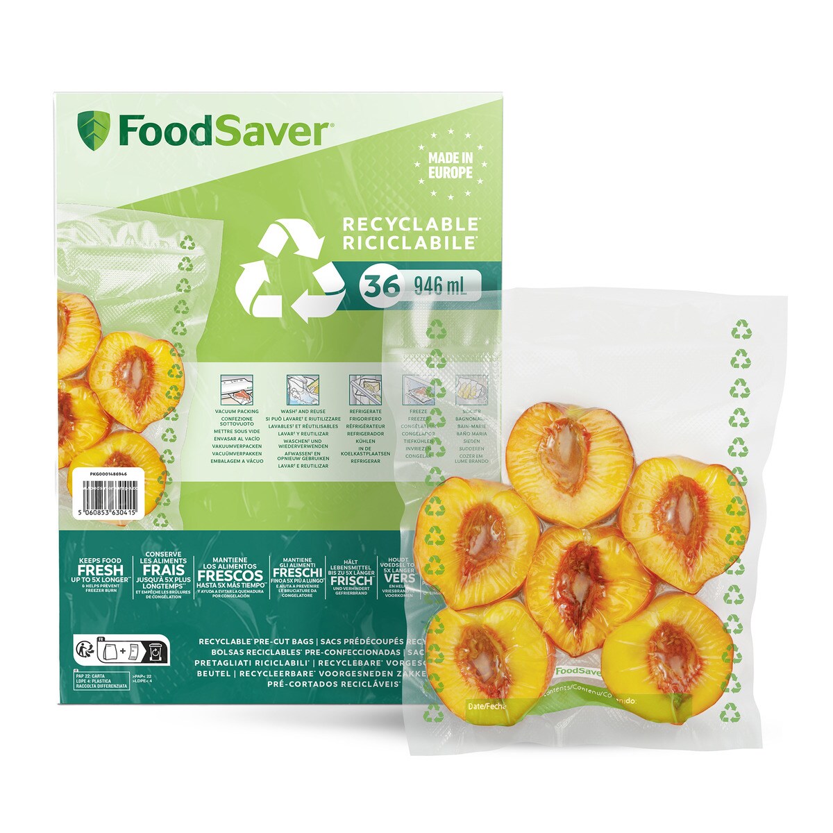 Bolsas de envasado FoodSaver FSBE4802X-01 1
