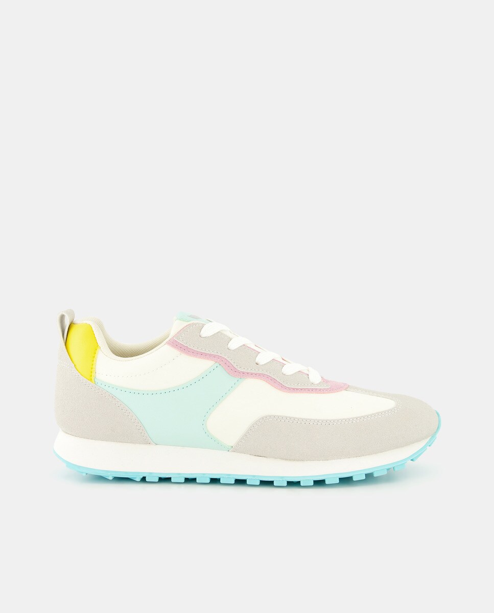 Chaussures basses style running color block