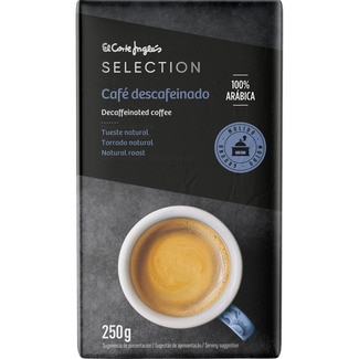 café descafeinado molido natural 100% arábica paquete 250 g - El Corte Ingles Selection