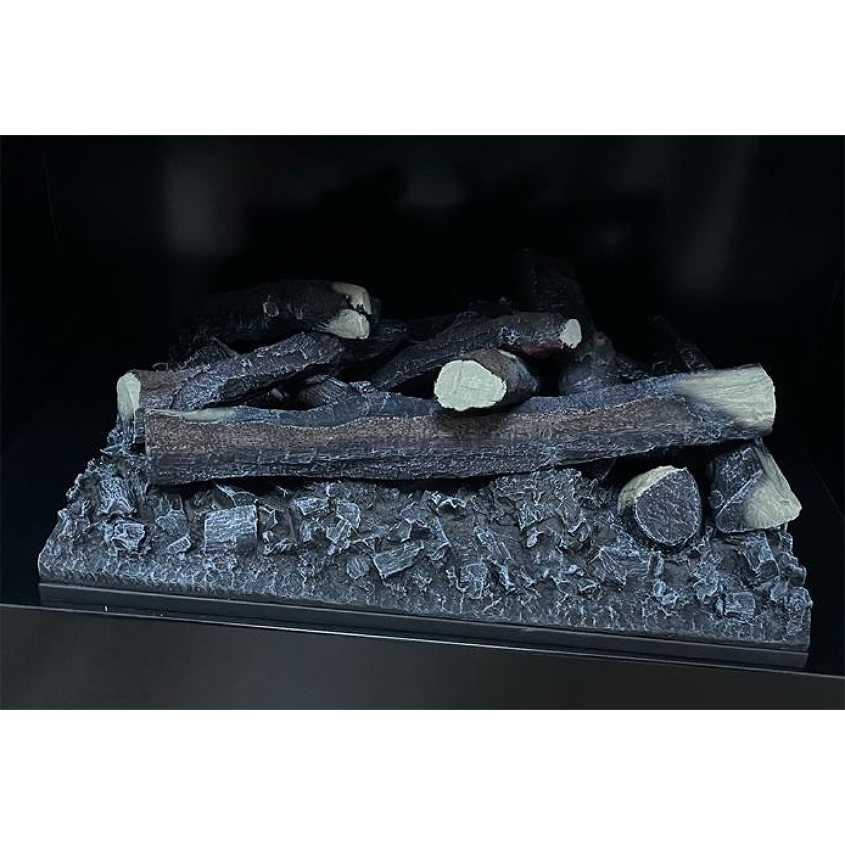 Chimenea Eléctrica Vapor 500 con Depósito y Efecto Leños Negro-6