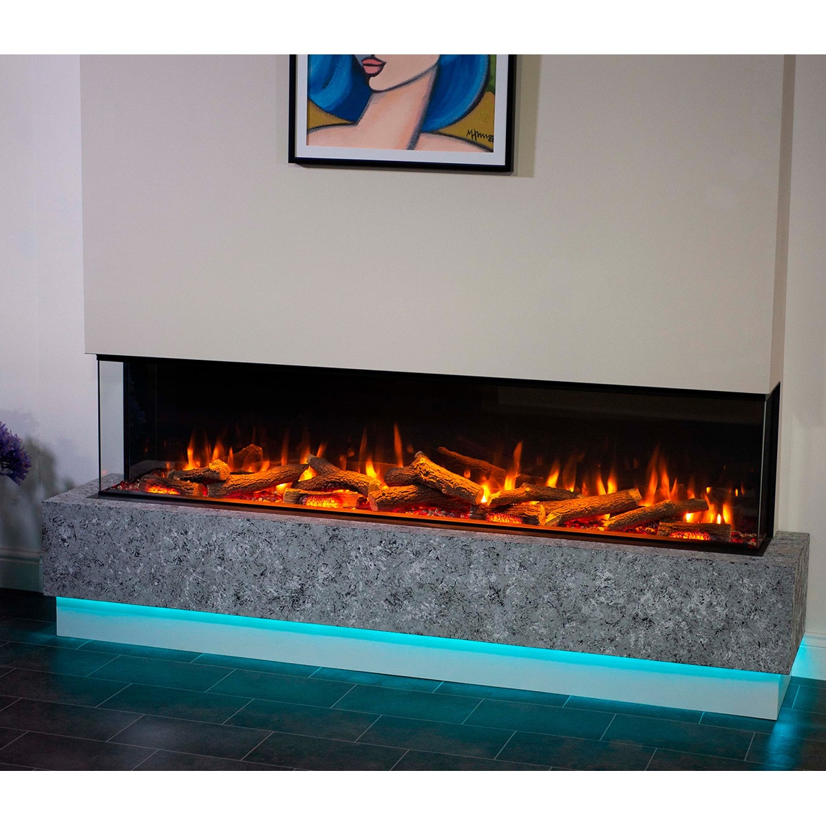 Chimenea Simulador Eléctrico i2200E App Negro-6