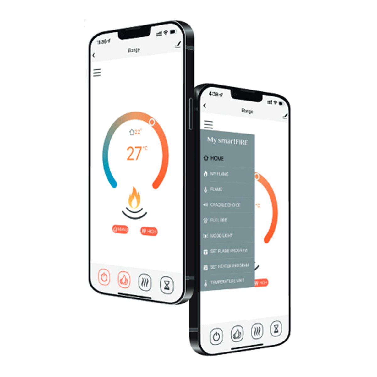 Chimenea Simulador Eléctrico i2200E App Negro-3