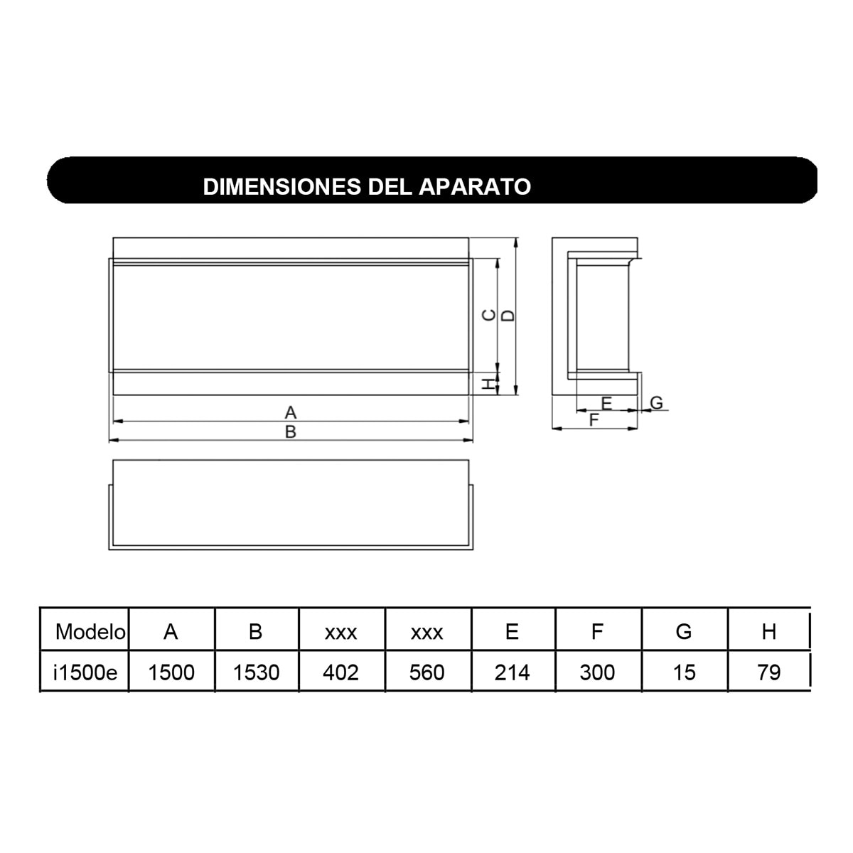 Chimenea Simulador Eléctrico i1500E App Negro-14