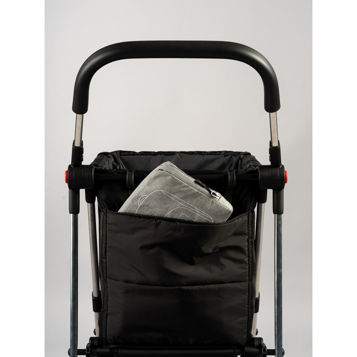 Carrinho de Compras Basket Tweed 4B Azul-marinho-3