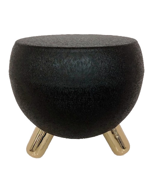 Imagen 0 de Mesita auxiliar hierro 51x51x44 rugoso negro