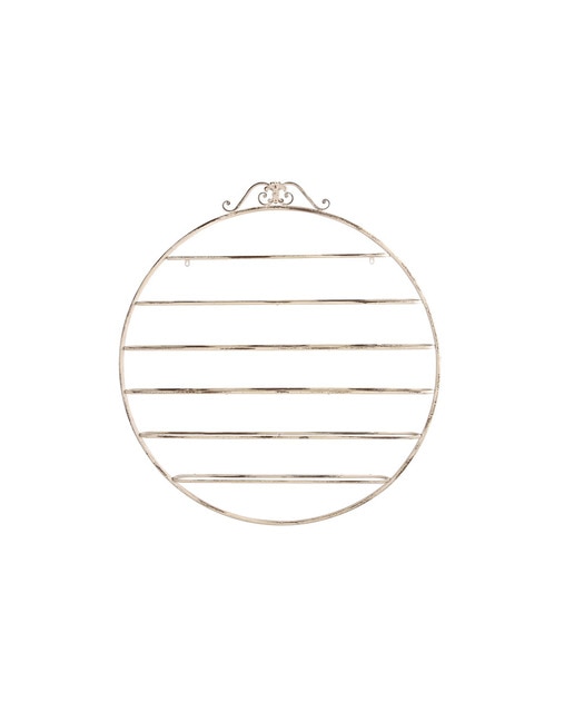 Imagen 0 de Botellero metal 105x9,5x114 envejecido blanco