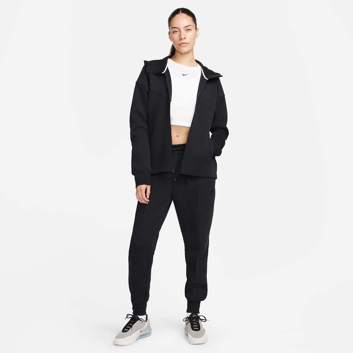Casaco de Mulher Sportswear Tech Fleece Windrunner Preto-7