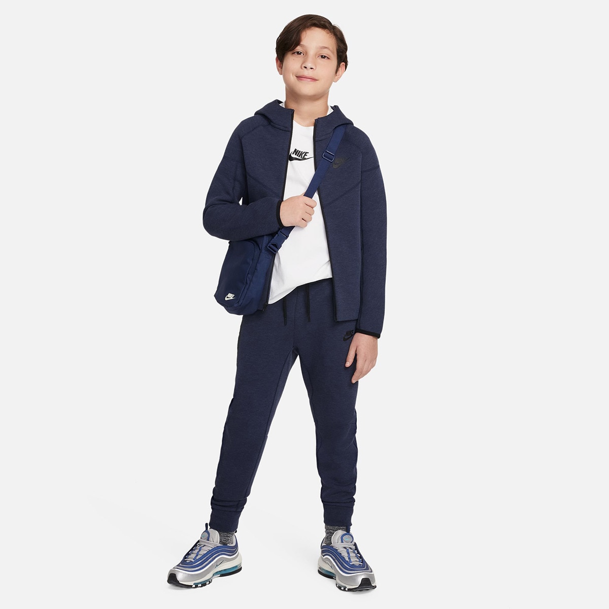 Sweatshirt de menino Sportswear Tech Fleece Nike Azul-5