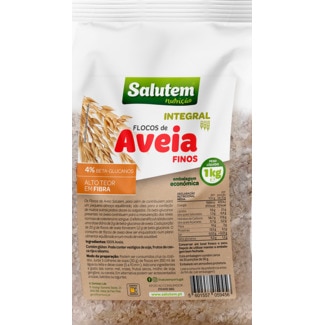 Flocos de Aveia Finos embalagem 1 kg - Salutem