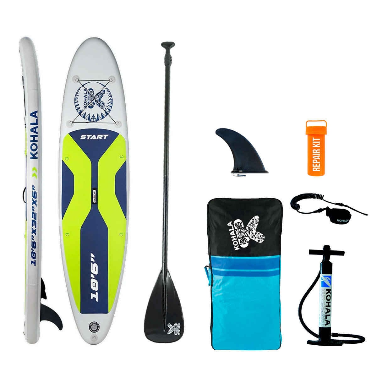 Prancha de Paddle Surf Insuflável Start 10.6'' 2021 Branco / Azul-1