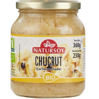chucrut ecológico frasco 360 g - Natursoy