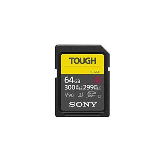 Imagem 0 de Cartão de Memória SONY SDXC PRO TOUGH 64GB 18X STRONGER - UHS-II R300 W299 - V90